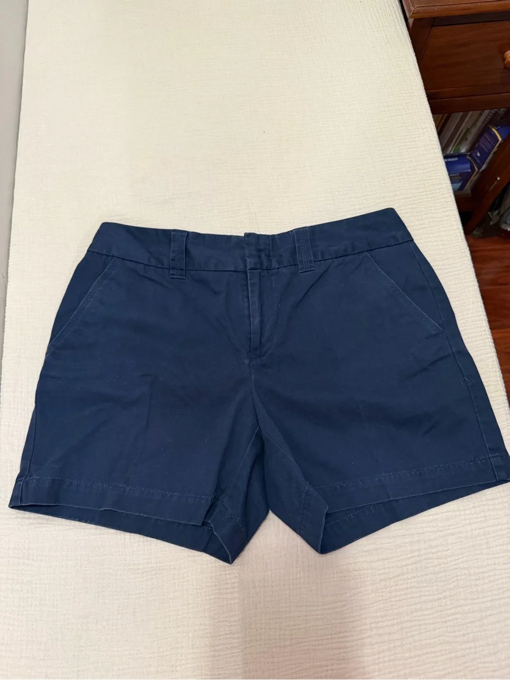 Women's Navy Casual High-Rise Shorts